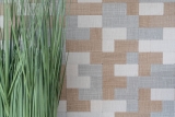 Hand pattern mosaic tile tile mirror self-adhesive aluminum cream beige gray combination metal textile look MOS200-2522_m