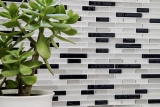 Hand pattern mosaic tile tile mirror self-adhesive vinyl foil vinyl silver black vinyl Midnight Marble Dream 4-pack MOSVinyl-24050_m