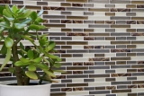 Hand pattern mosaic tile tile mirror self-adhesive vinyl foil vinyl brown vinyl brown marble 4-pack MOSVinyl-24088_m