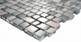 Hand pattern transparent crystal mosaic glass mosaic gray beige wall tile backsplash kitchen bathroom MOS85-0212_m