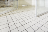 Hand-painted mosaic tile ceramic light beige magnolia unglazed RUTSCHEMMEND MOS14B-1211-R10_m