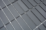 Hand pattern mosaic tile ceramic rods black unglazed shower tray floor tile MOS24B-0310-R10_m