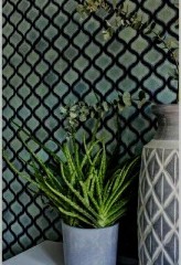Retro vintage mosaic tiles ceramic Florentine blue speckled glossy wall MOS13-0408_f | 10 mosaic mats
