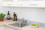 Metro Subway mosaic tiles ceramic WHITE tile backsplash kitchen wall MOS26M-0101_f | 10 mosaic mats