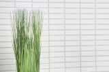 Mosaic tile ceramic rods white glossy tile backsplash kitchen MOS24-0102_f