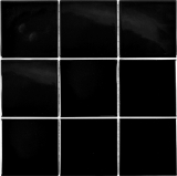 Mosaic tile ceramic black glossy tiles wall tiles bathroom tile MOS23-0301_f