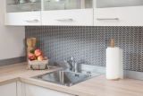 Mosaic tile ECO GLAS herringbone enamel gray-brown matt MOS140-HB35G_f | 10 mosaic mats