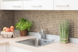 Mosaic tile ECO GLAS satin gold MOS360-05_f | 10 mosaic mats