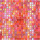 Mosaic tile glass red wall tile bathroom tile shower splashback tile mirror MOS58-0902_f | 10 mosaic mats