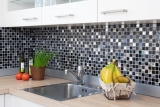 Mosaic tile Translucent stainless steel black Glass mosaic Crystal steel black Glass MOS63-CM-426_f | 10 mosaic mats