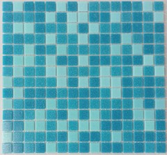 Swimming pool mosaic Pool mosaic action blue light blue mix paper-bonded MOS52-0402_Paper