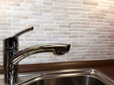 Mosaic tile Marble Natural stone white Brick Botticino Anticato Kitchen splashback MOS40-0102_f