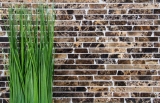 Mosaic tile marble natural stone Brick Impala brown flamed MOS40-1304_f