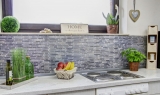 Mosaic tile marble natural stone gray anthracite Nero Marquina MOS40-0125_f