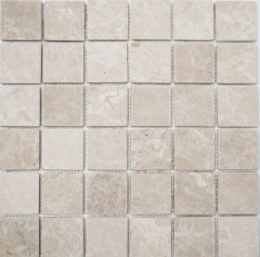Mosaic tile marble natural stone ivory Botticino Antique Marble MOS36-0106_f